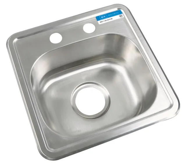 BK Resources BK-DIS-1515 — Drop-in sink bowl, 20-ga