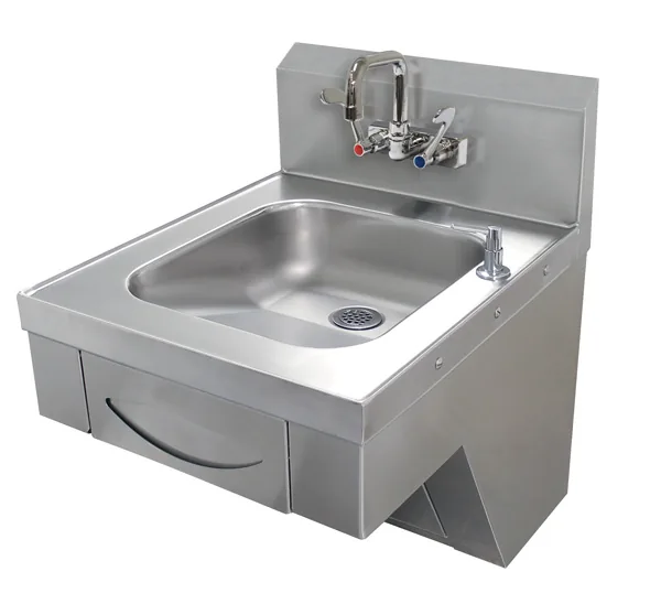 Advance Tabco 7-PS-41 — ADA Wall-Mount Hand Sink, 16"W x 14"D, 18-ga 304 stainless, sensor