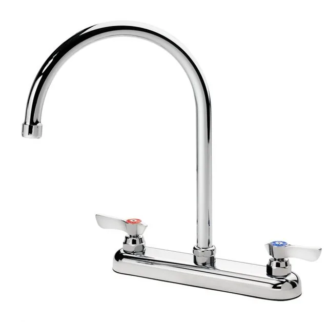 Krowne 13-802L — Deck-Mount Gooseneck Faucet, 8"" Centers, 8.5" Spout