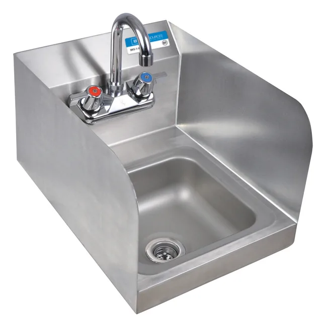 BK Resources BKHS-W-SS-SS-P-G — Hand Sink, 9"W x 9"D, 20-ga 304 stainless steel