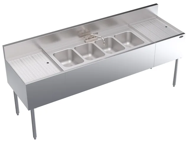 Krowne KR19-74C — Underbar bar sink, 84″