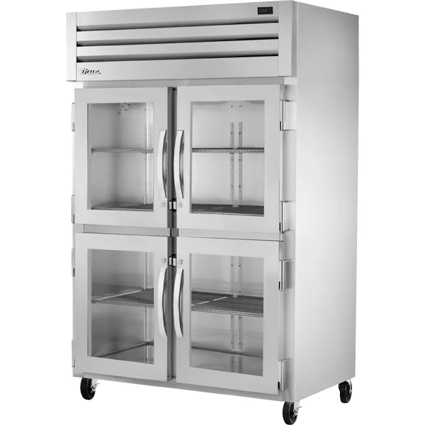 True STA2R-4HG-HC — Reach-In Refrigerator with 8 Glass Doors, 52.63"W x 36.13"D x 77.75"H, 48.01 cu ft