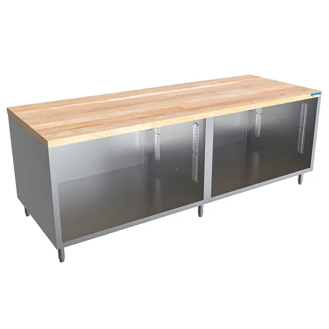 BK Resources CMT-3696 — Cabinet Base Work Table, 96"W x 36"D x 34.75"H, stainless steel