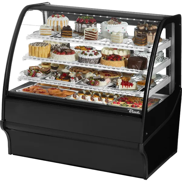 True TDM-R-48-GE/GE-B-W — Glass-Door Merchandiser with 2 Doors, 48.25"W x 39"D