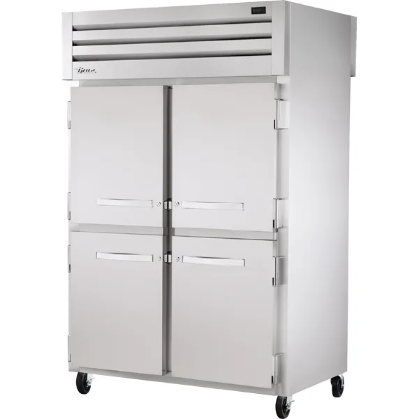 True STR2RPT-4HS-2G-HC — Reach-In Refrigerator with 8 Glass Doors, 52.63"W x 36.13"D x 77.75"H, 48.01 cu ft