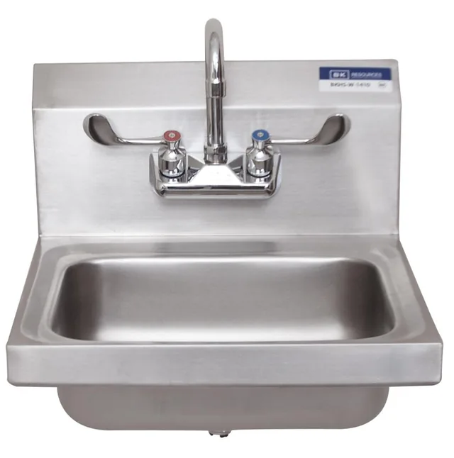 BK Resources BKHS-W-1410-W-G — Hand Sink, 17"W x 15.5"D, stainless steel