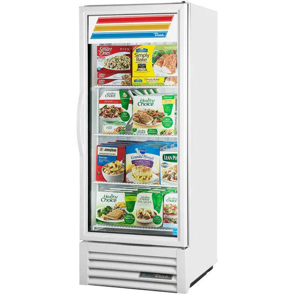 True GDM-12F-HC~TSL01 — Reach-In Freezer with 1 Glass Door, 24.76"W x 24.38"D x 62.38"H, 10.5 cu ft