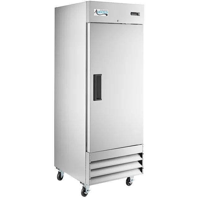 Avantco Refrigeration 178A23RHC — Reach-In Refrigerator with 1 Solid Door, 28.98"W x 32.2"D x 82.48"H, 20.6 cu ft