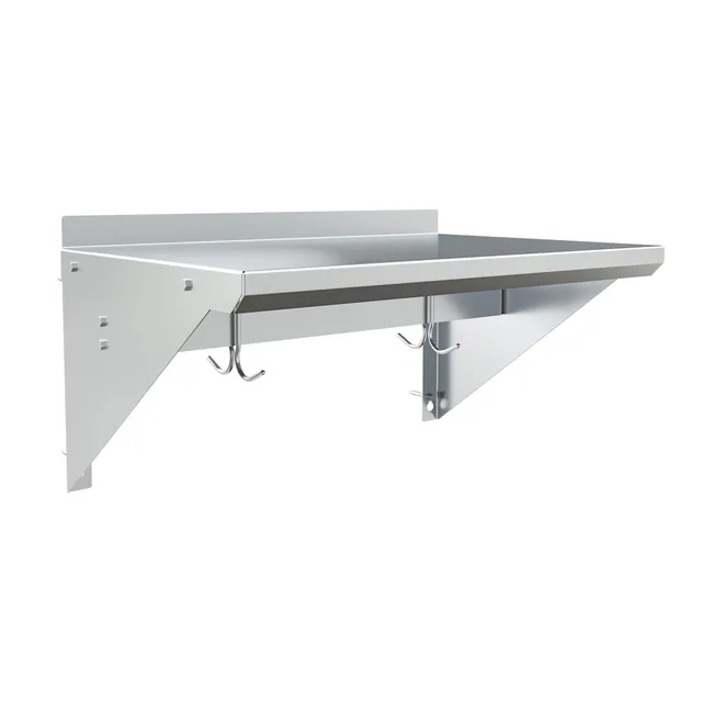 BK Resources BKWS-1624-PR — Wall Shelf, 24"W x 16"D, stainless steel