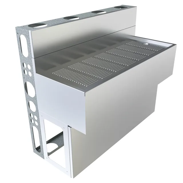 BK Resources UBDW-18-DB48 — Underbar Unit, stainless steel