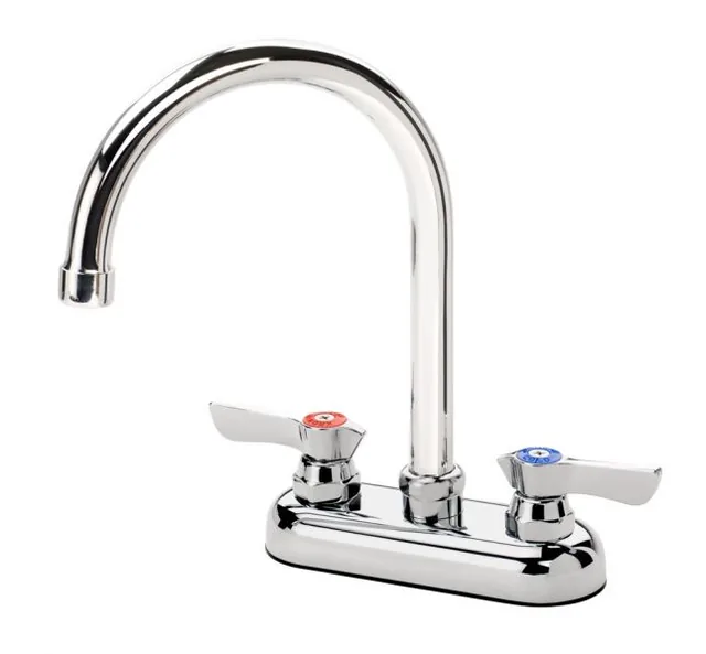 Krowne 11-401L — Deck-Mount Gooseneck Faucet, 4"" Centers, 6" Spout