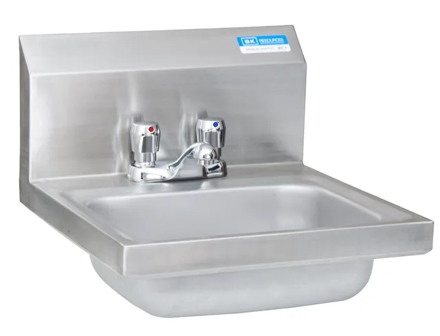 BK Resources BKHS-D-1410-4MF — Hand Sink, 14"W x 10"D x 19.48"H, stainless steel
