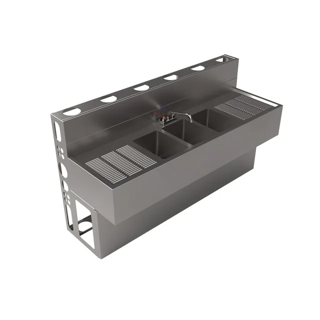 BK Resources UBDW-21-372TS — Underbar Unit, stainless steel