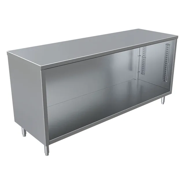 BK Resources CST-2472 — Cabinet Base Work Table, 72"W x 24"D x 34.75"H, 14-ga 304 stainless steel