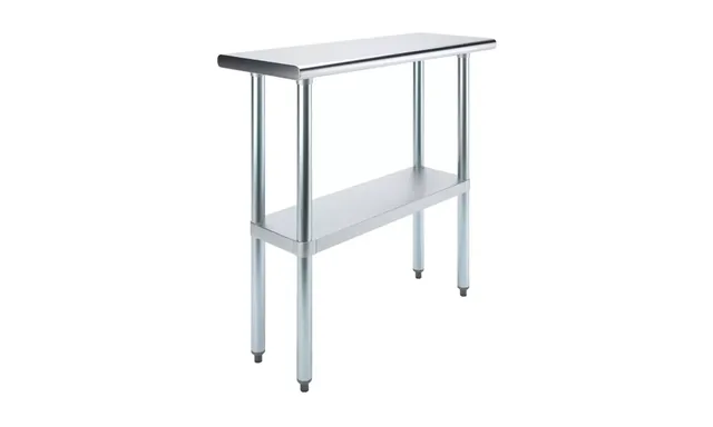 AmGood AMGWT-1436 — Work Table, 36"W x 14"D, 18-ga 430 stainless steel