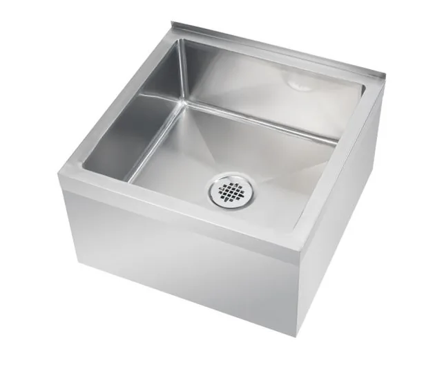 Krowne MS-2424 — Floor Mop Sink, 24"W x 24"D, 18-ga stainless