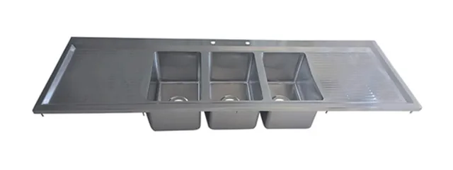 BK Resources BK-DIS-1014-3-18T — Drop-in sink bowl, 20-ga