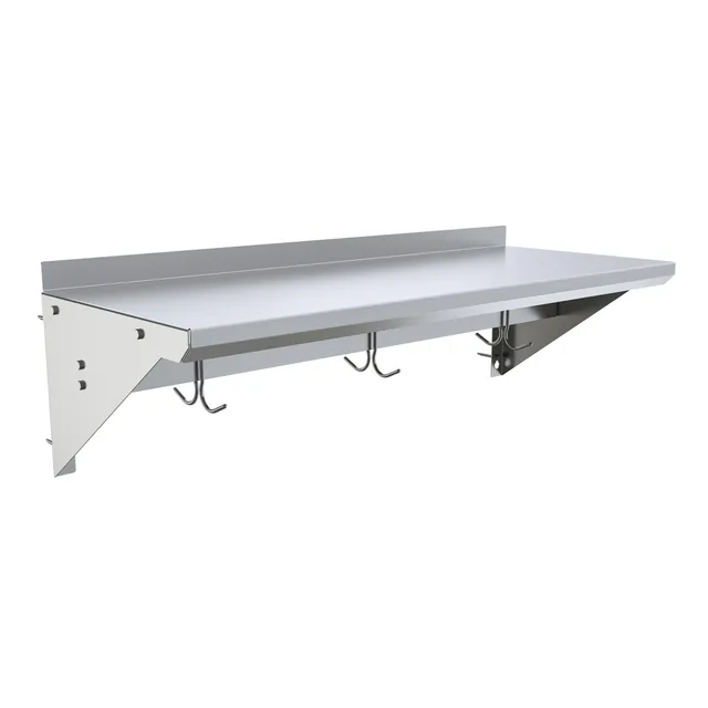 BK Resources BKWS6-1436-PR — Wall Shelf, 36"W x 14"D, stainless steel