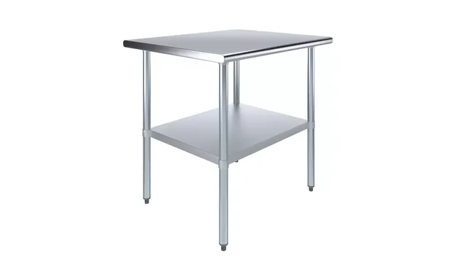 AmGood AMGWT-3036 — Work Table, 36"W x 30"D, 18-ga 430 stainless steel