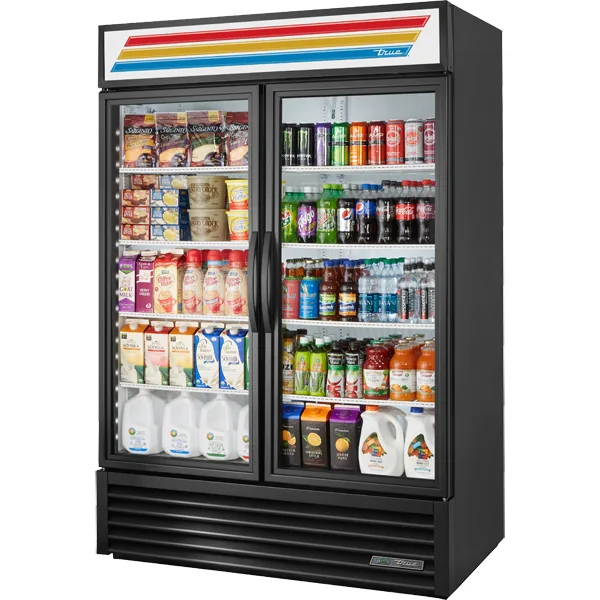 True GDM-49-HC~TSL01 — Reach-In Refrigerator with 2 Glass Doors, 47.13"W x 21"D x 59.88"H, 44.34 cu ft