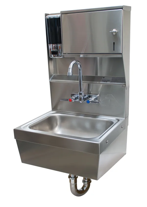 Advance Tabco 7-PS-80 — Hand Sink, 14"W x 10"D, 20-ga stainless steel