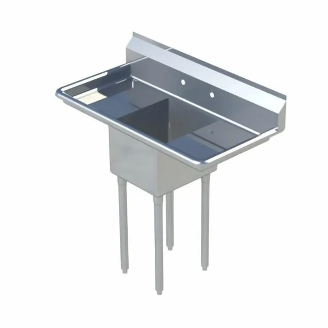 Sapphire SMS-1821R — 1-Compartment Sink, 38.5"W x 26.5"D