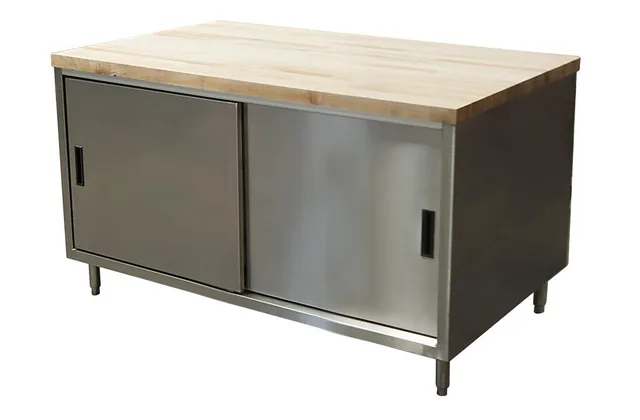 BK Resources CMT-3060S — Cabinet Base Work Table, 60"W x 30"D x 34.75"H, stainless steel