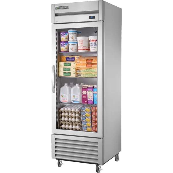 True TS-23G-HC~FGD01 — Reach-In Refrigerator with 1 Glass Door, 27"W x 29.88"D x 78.38"H, 19.86 cu ft