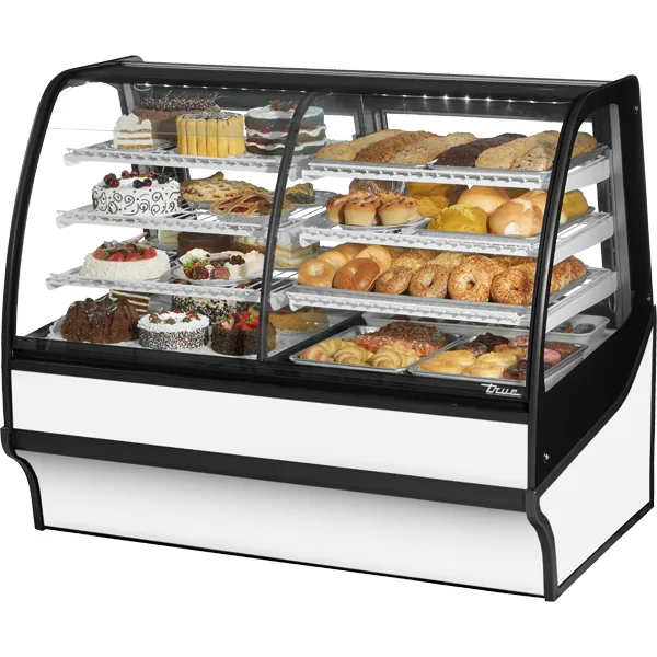 True TDM-DZ-59-GE/GE-W-W — Glass-Door Merchandiser with 2 Doors, 59.25"W x 39"D