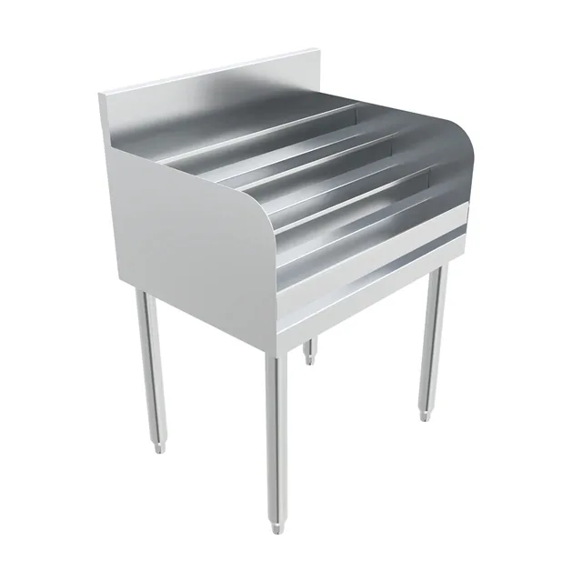 BK Resources UB4-18-LD24 — Underbar Liquor Display, 24"W x 18"D, 18-ga 304 stainless steel