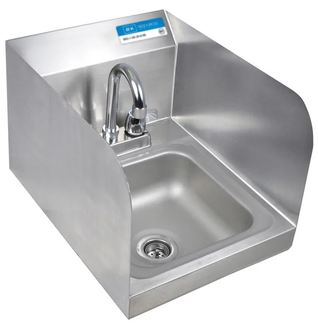 BK Resources BKHS-D-SS-SS-P-G — Hand Sink, 16" wide