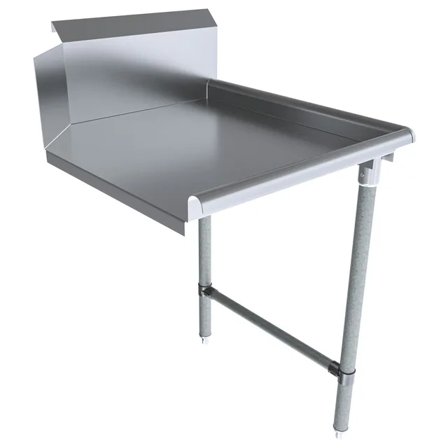 BK Resources BKCDT-26-R — Dish Table, 18-ga 304 stainless steel