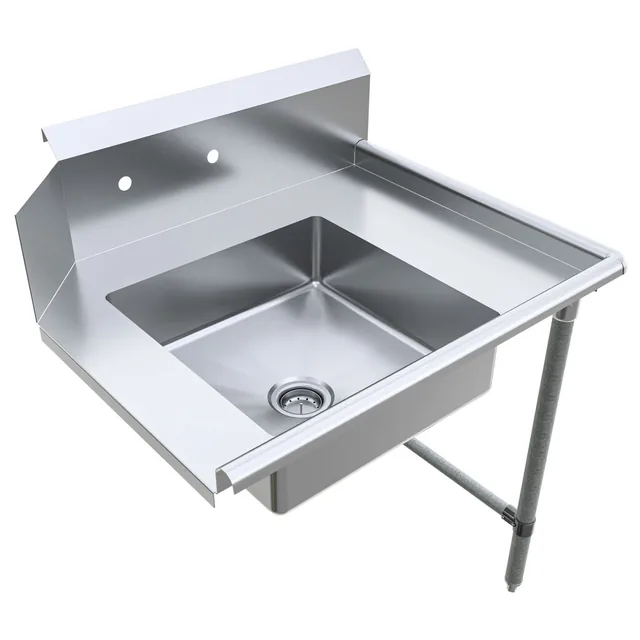 BK Resources BKSDT-36-R — Dish Table, 18-ga 304 stainless steel