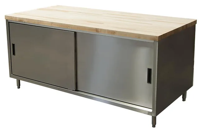 BK Resources CMT-3072S — Cabinet Base Work Table, 72"W x 30"D x 34.75"H, stainless steel