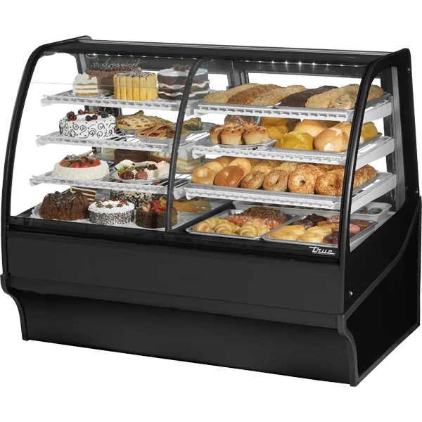 True TDM-DZ-59-GE/GE-B-W — Glass-Door Merchandiser with 2 Doors, 59.25"W x 39"D