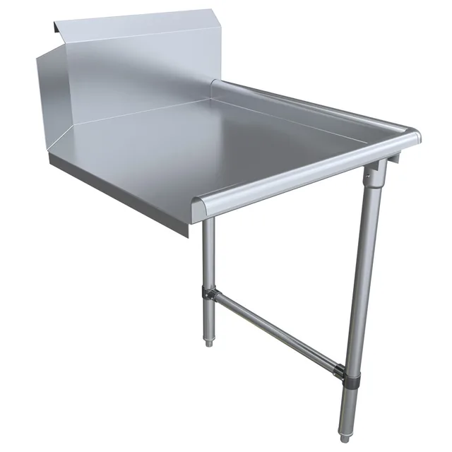 BK Resources BKCDT-26-R-SS — Dish Table, 18-ga 304 stainless steel