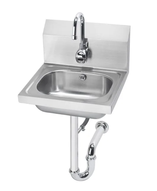 Krowne HS-12 — Wall-Mount Hand Sink, 15.75"W x 15"D, 20-ga 304 stainless, sensor