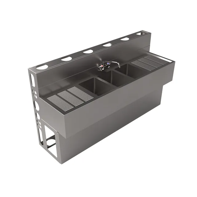 BK Resources UBDW-18-372TS — Underbar Unit, stainless steel