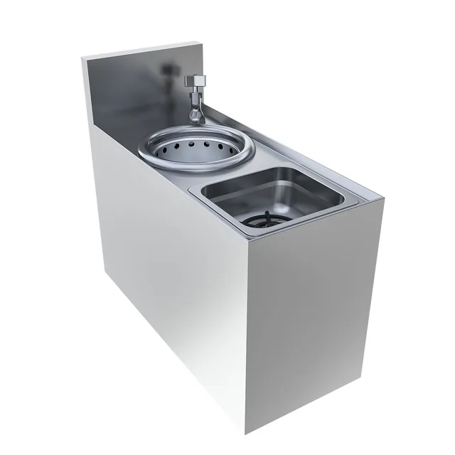 BK Resources UBB-18-SS8 — Underbar Speed Station, 18-ga 304 stainless steel