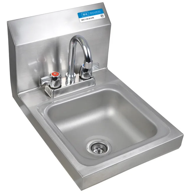 BK Resources BKHS-D-SS-P-G — Hand Sink, 12"W x 16"D x 12"H, stainless steel