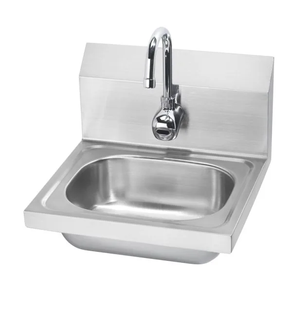 Krowne HS-11 — Wall-Mount Hand Sink, 15.75"W x 15"D, 20-ga 304 stainless, sensor