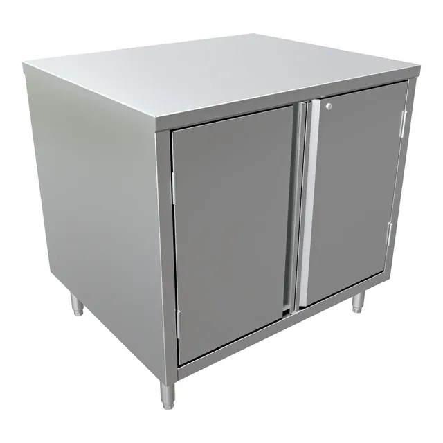 BK Resources CST-3036HL — Cabinet Base Work Table, 36"W x 30"D x 34.75"H, stainless steel