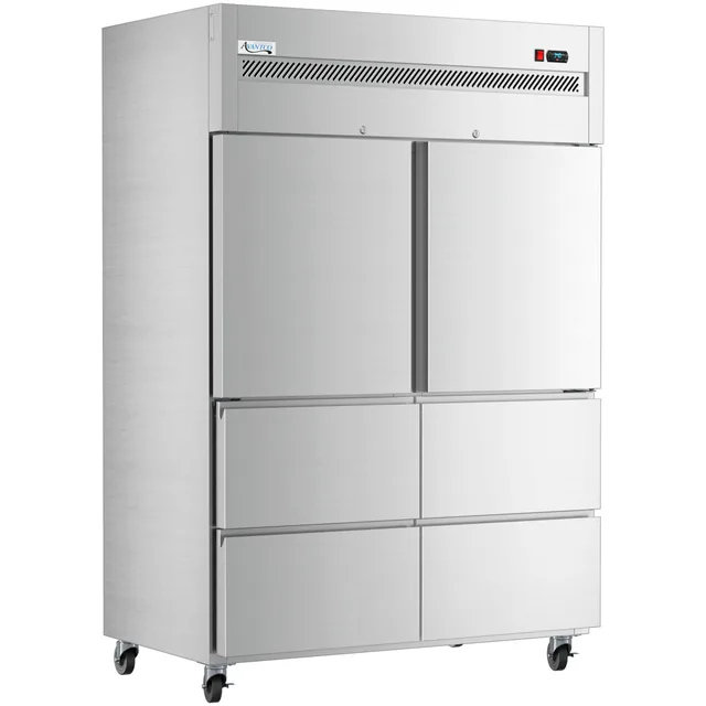 Avantco Refrigeration 178Z2R4N — Reach-In Refrigerator with 2 Solid Doors, 53.98"W x 32.2"D x 81.69"H, 41.53 cu ft