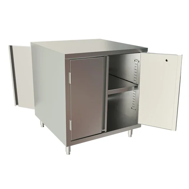 BK Resources CST-3030H2 — Cabinet Base Work Table, 30"W x 30"D x 34.75"H, stainless steel