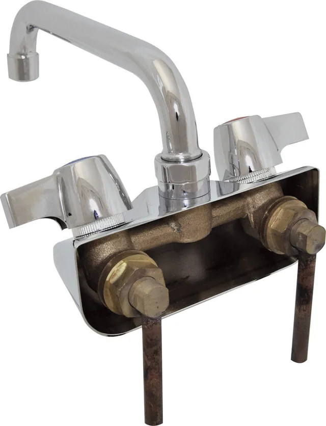 BK Resources BKF-W2-12-G — Splash-Mount Faucet, 12" Spout