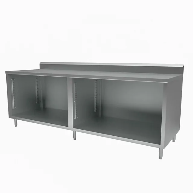 BK Resources CSTR5-3084 — Cabinet Base Work Table, 84"W x 30"D, stainless steel