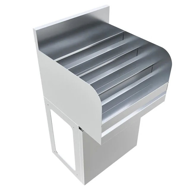 BK Resources UBB-18-LD18 — Underbar Liquor Display, 18"W x 18"D, 18-ga 304 stainless steel