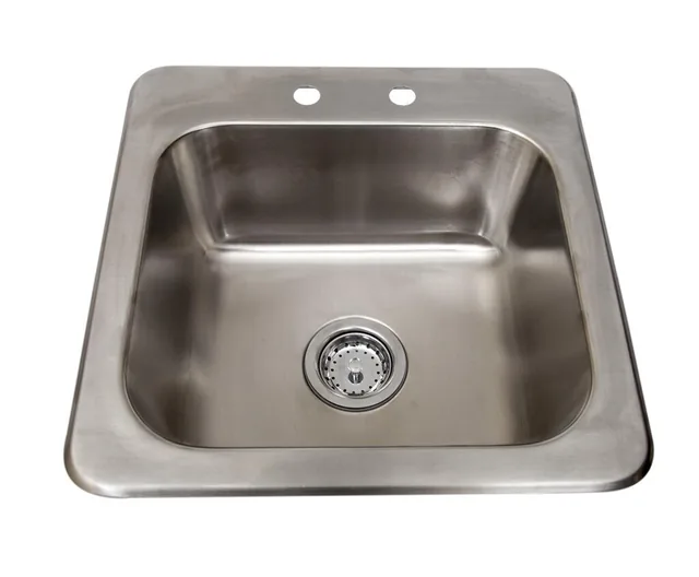 BK Resources DDI-1614824 — Drop-In Sink, 19"W x 19"D x 8"H, stainless steel