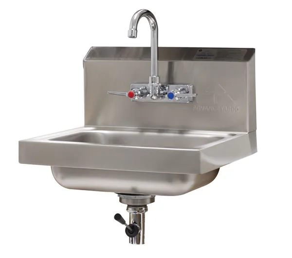 Advance Tabco 7-PS-60 — Hand Sink, 14"W x 10"D, 20-ga stainless steel