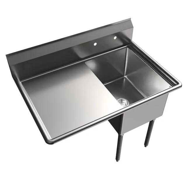 BK Resources BKS-1-1824-14-24L — 1-Compartment Sink, 44.5"W x 29.81"D x 43.75"H, stainless steel